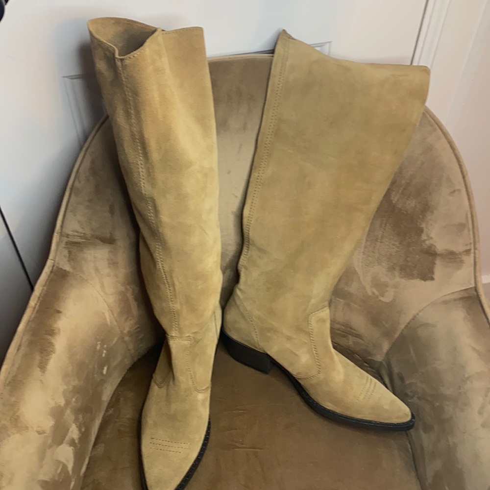 Zara suede boots. Size 8. Worn once